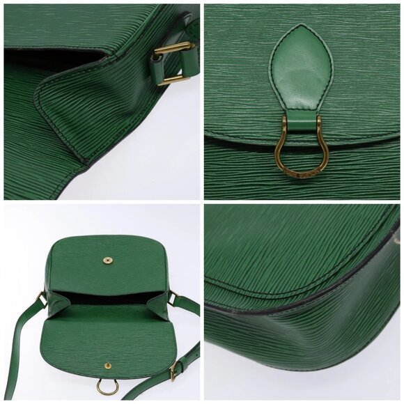LOUIS VUITTON Epi Saint Cloud GM Shoulder Bag Green - Picture 11 of 15